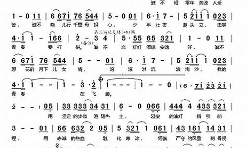 我的青春在延安主题曲_我的青春在延安主题