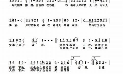 那时花开歌词_那时花开歌词是什么意思