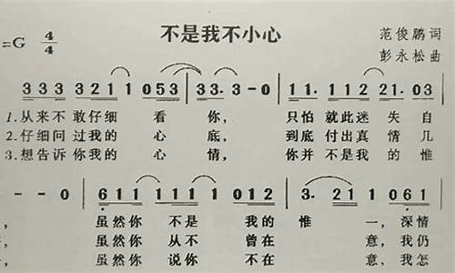 不是我不小心歌词_不是我不小心歌词表达的